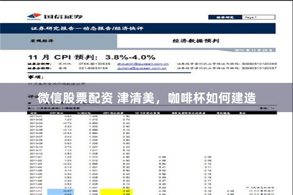 微信股票配资 津清美，咖啡杯如何建造