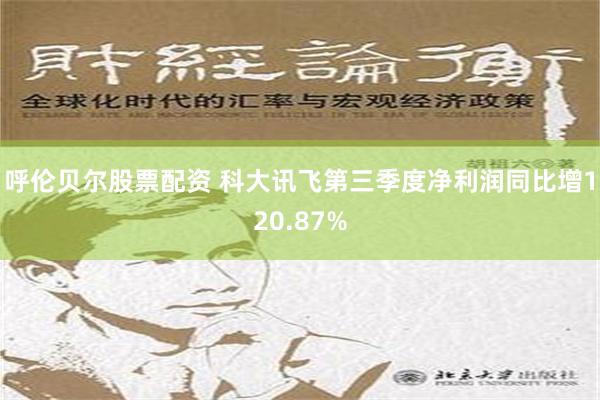 呼伦贝尔股票配资 科大讯飞第三季度净利润同比增120.87%